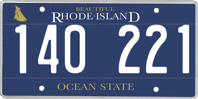 RI license plate 140221