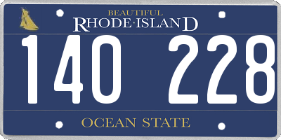 RI license plate 140228