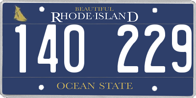 RI license plate 140229