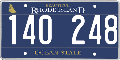 RI license plate 140248