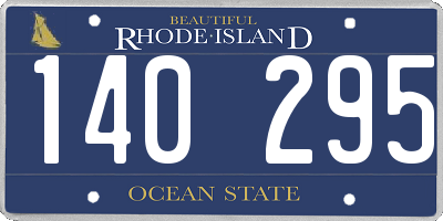 RI license plate 140295