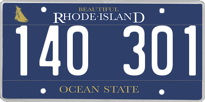 RI license plate 140301