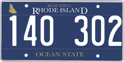 RI license plate 140302