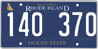 RI license plate 140370
