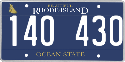 RI license plate 140430