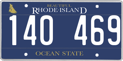 RI license plate 140469