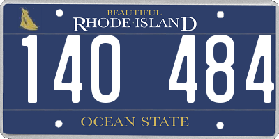 RI license plate 140484