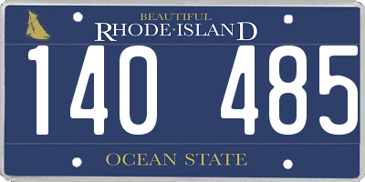 RI license plate 140485