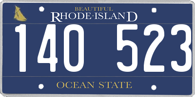 RI license plate 140523