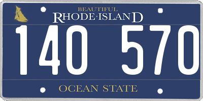RI license plate 140570