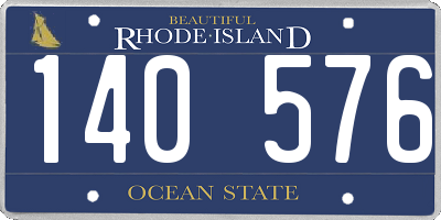 RI license plate 140576