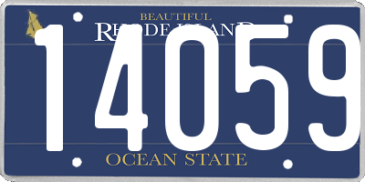 RI license plate 14059