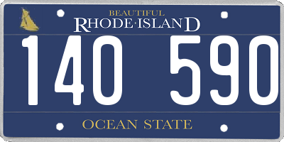 RI license plate 140590