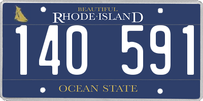 RI license plate 140591