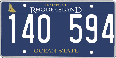 RI license plate 140594