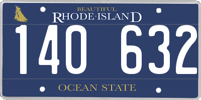 RI license plate 140632