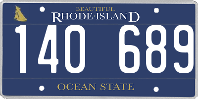 RI license plate 140689