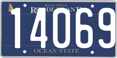 RI license plate 14069