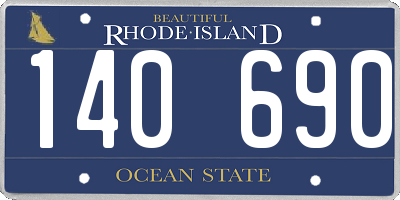 RI license plate 140690