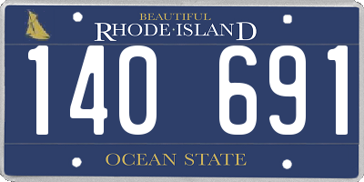RI license plate 140691