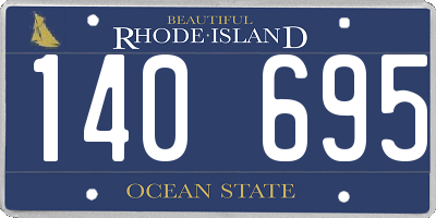 RI license plate 140695