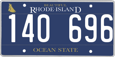RI license plate 140696