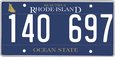 RI license plate 140697