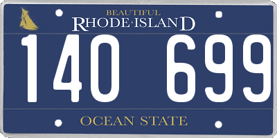 RI license plate 140699