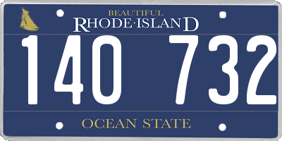 RI license plate 140732