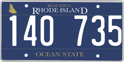 RI license plate 140735