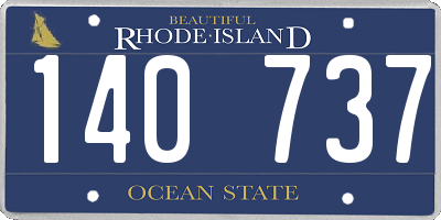 RI license plate 140737