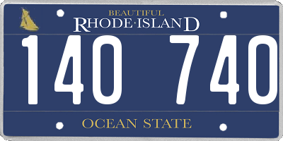 RI license plate 140740