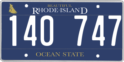RI license plate 140747