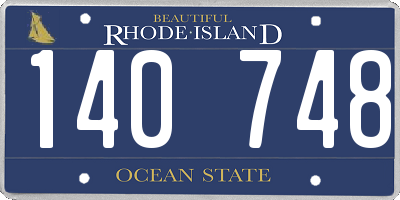 RI license plate 140748