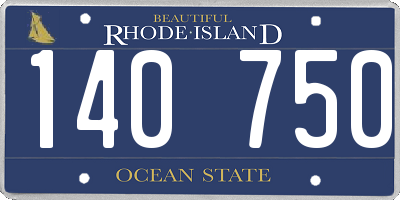 RI license plate 140750