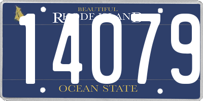 RI license plate 14079