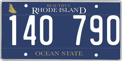 RI license plate 140790