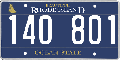RI license plate 140801
