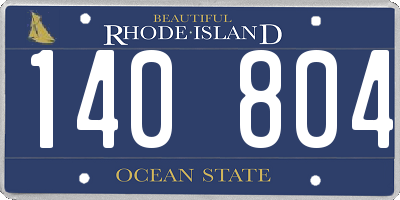 RI license plate 140804
