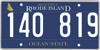 RI license plate 140819
