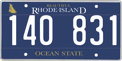 RI license plate 140831