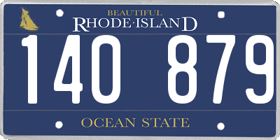 RI license plate 140879