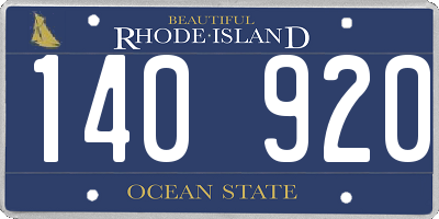RI license plate 140920