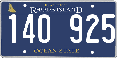 RI license plate 140925