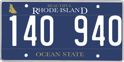 RI license plate 140940