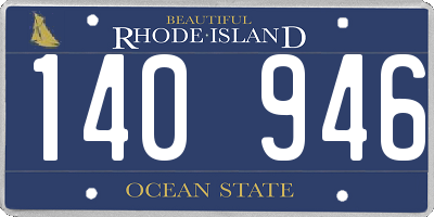 RI license plate 140946
