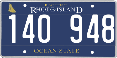 RI license plate 140948