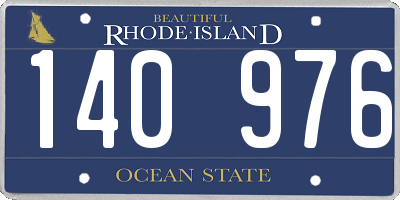 RI license plate 140976