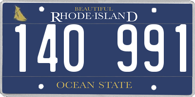 RI license plate 140991