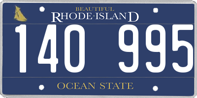 RI license plate 140995